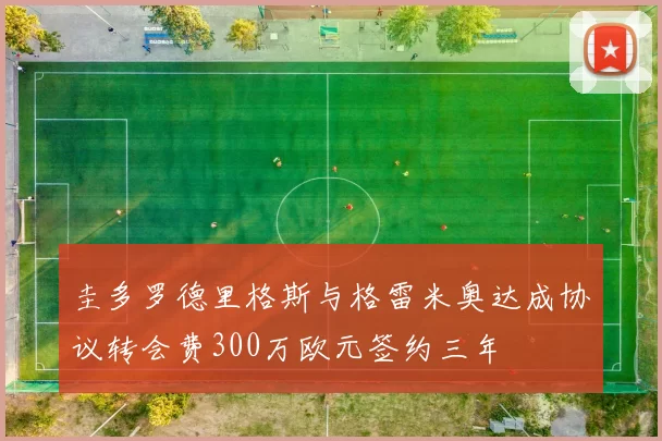 圭多罗德里格斯与格雷米奥达成协议转会费300万欧元签约三年